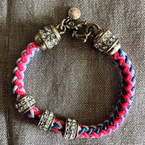 J.Crew chord rhinestone bracelet.